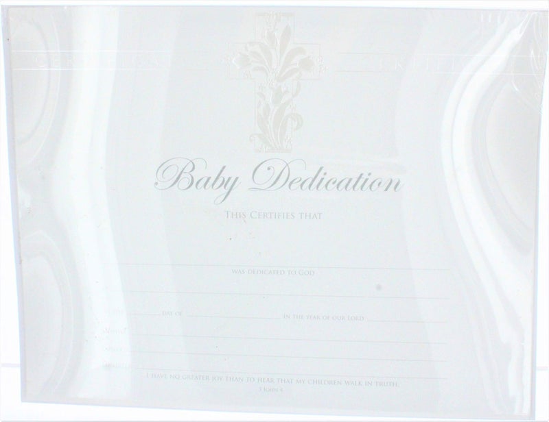Warner Press Baby Dedication Certificate - Premium, Pearl Foil Embossed - Image 1